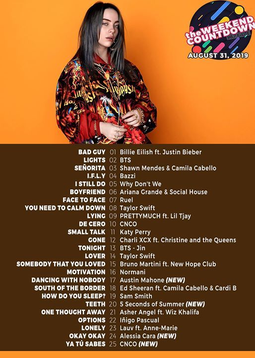 She's not so bad after all! Billie Eilish makes her first reign on #TheWeekendCountdown with "Bad Guy." #KLiteTop25