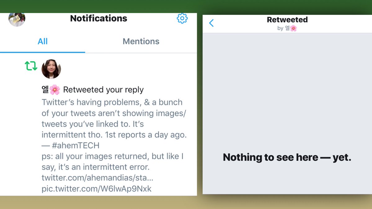 aHEMandias's tweet photo. @anggyy90 Apparently, Twitter can’t decide whether you retweeted that or not.😂 Thx tho.🙏
— #TwitterDown’ish #ahemTECH https://t.co/vvgCwrSi1O