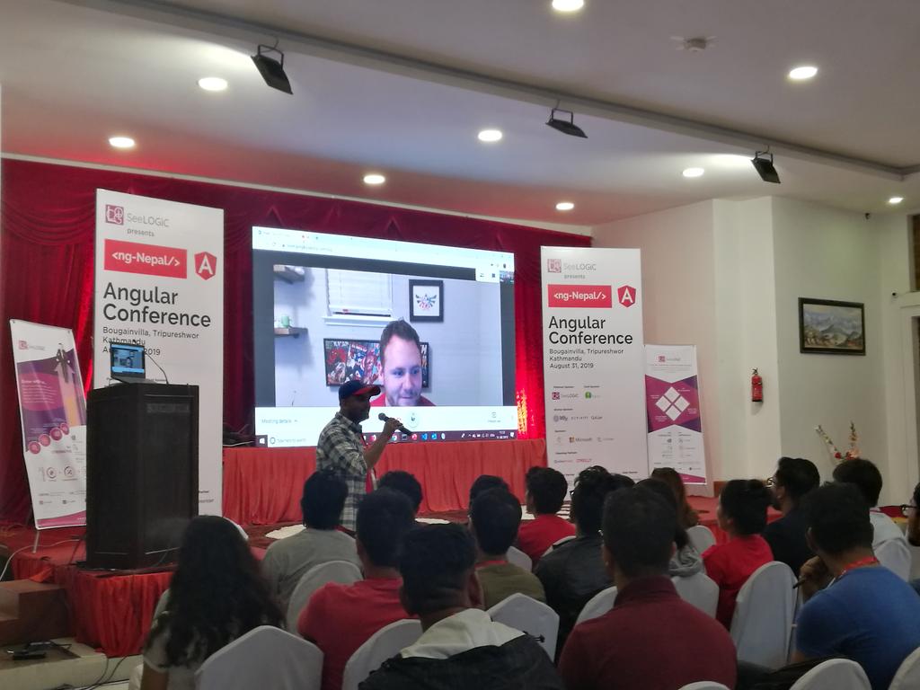 sgodar17's tweet image. #ngnepal @stephenfluin live session about #angular #angularconference