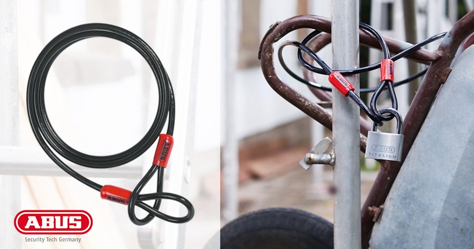 De beveiligingskabel uit onze folder gezien? Beveilig uw kruiwagens, ladders, steekwagen en nog veel meer met de ABUS Cobra beveiligingskabel 10/200. Voor een optimale bescherming combineer je de kabel met een ABUS Hangslot. #ABUS #veilig