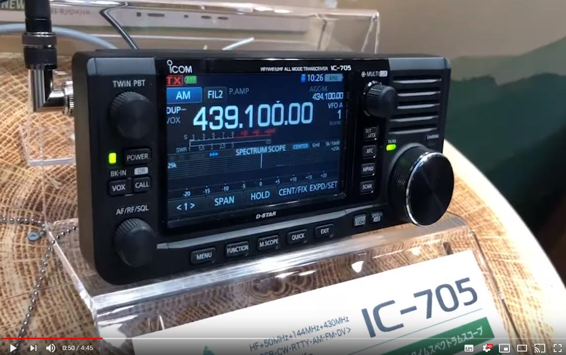 New Icom IC-705 Hamfair 2019 youtube.com/watch?v=-RW6xi…