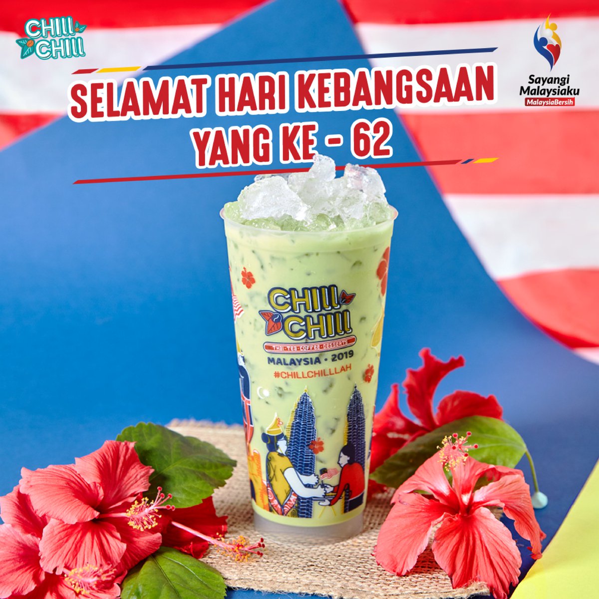 ChillChillLah's tweet photo. Selamat Hari Kebangsaan to all Malaysian 🇲🇾 #chillchill #chillchilllah https://t.co/6gbx46EaGG