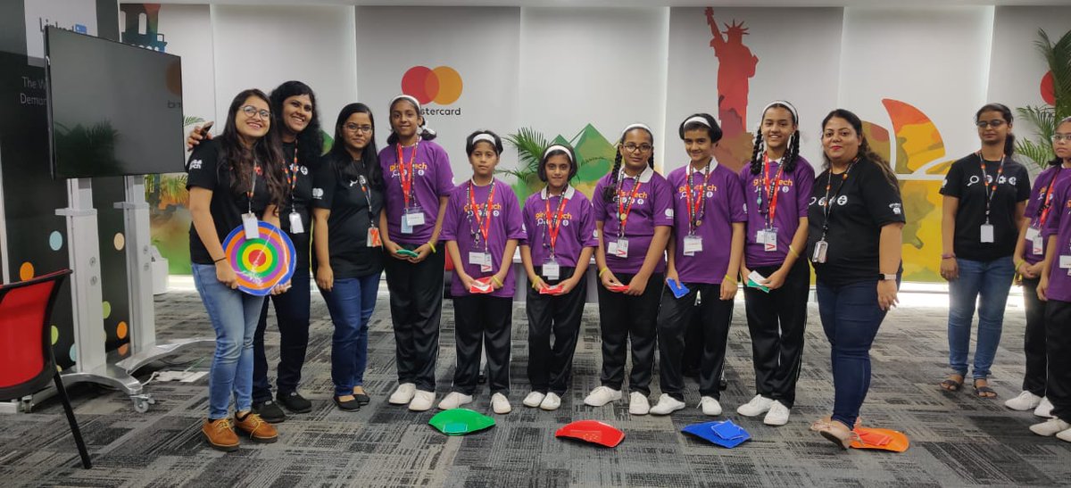 mastercardindia's tweet image. #Mastercard is back with its signature #Girls4Tech program! 

The Mastercard facility in #Pune witnessed a morning of fun and a whole new way to think about #STEM, with girls from across schools. #ForceForGood @InsideMastercrd