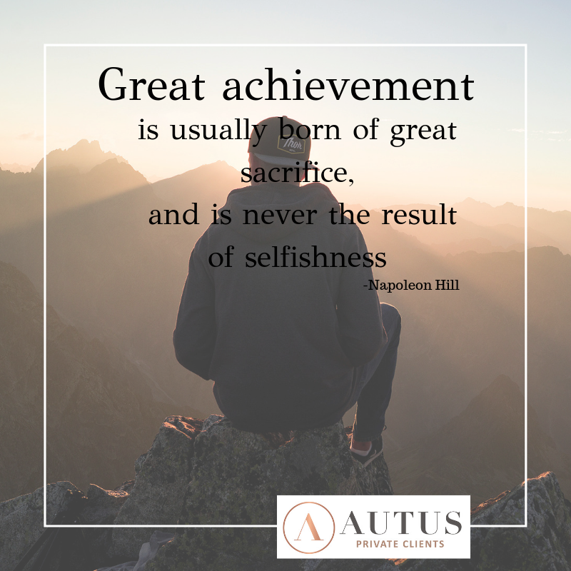 autuswealth's tweet photo. "Great achievement is never the result of selfishness" - Napoleon Hill
#familywealthplanning https://t.co/0gr7G83Qr7