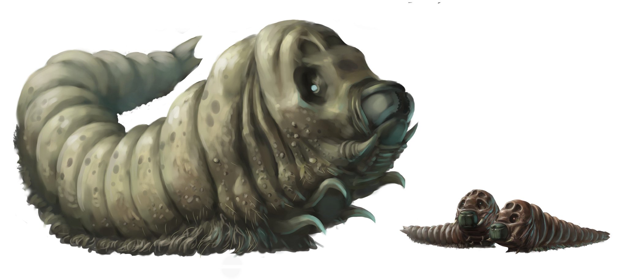 安楽安作　ゴジラ&モスラの幼虫　未開封 安楽安作氏によるゴジラとモスラの幼虫のソフビモデルセットに3