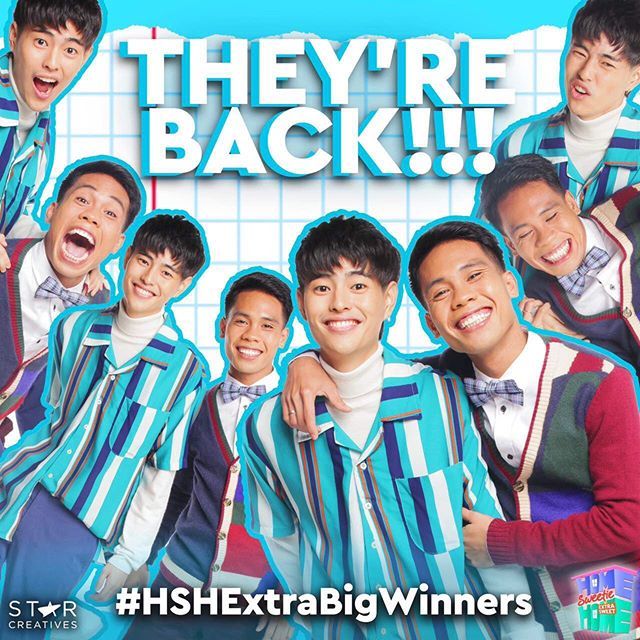 StarCreativesTV's tweet photo. Teka nga!! Saan ba kasi galing tong dalawang #ExtraKulit na to? 😓 Magkakaalaman na in 4 hours sa #HSHExtraBigWinners ❤️ https://t.co/Xcjgnr2Pwq