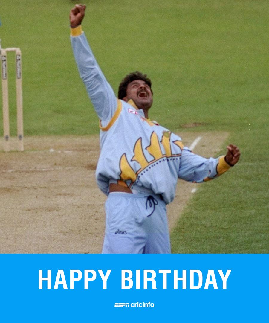 cricinfo's tweet photo. #OnThisDay Javagal Srinath turns 50 🎈

India's ace bowler in the mid-90s ended a glorious career with 551 international wickets. When he retired, Srinath was second only to Kapil Dev in number of Test wickets by an Indian paceman

What's your favourite memory of him? https://t.co/v4VkWW00IO