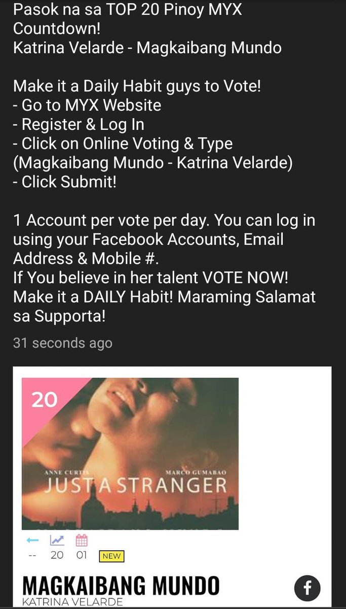 jtayam1's tweet photo. Vote now if you believe to her talent...

#MAGKAIBANGMUNDOTOP20 #katrinatics https://t.co/CvF7jMi70G