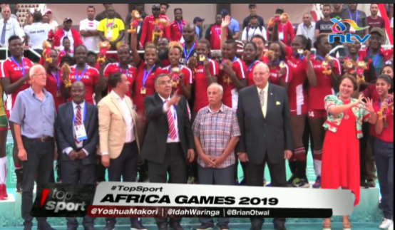 ntvkenya's tweet photo. Welcome to #TopSport 

Today we ask you to share your message to Team Kenya that has shone at the African Games in Rabat, Morocco. https://t.co/hvebjHYcAA