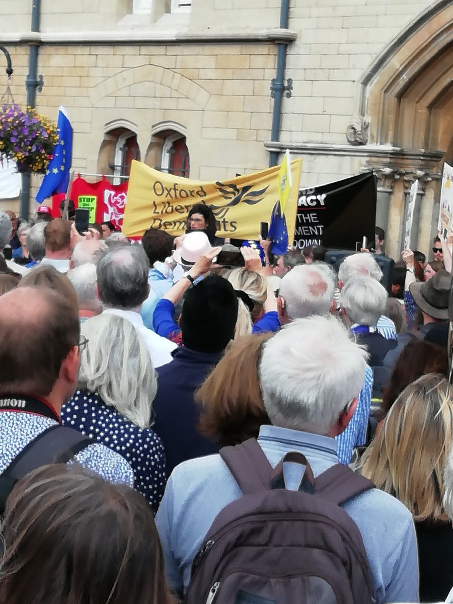 Oxfordwolf's tweet image. #stopthecoup #Prorogation #ProtestMap #Oxford protest coiming to an ends with @LaylaMoran