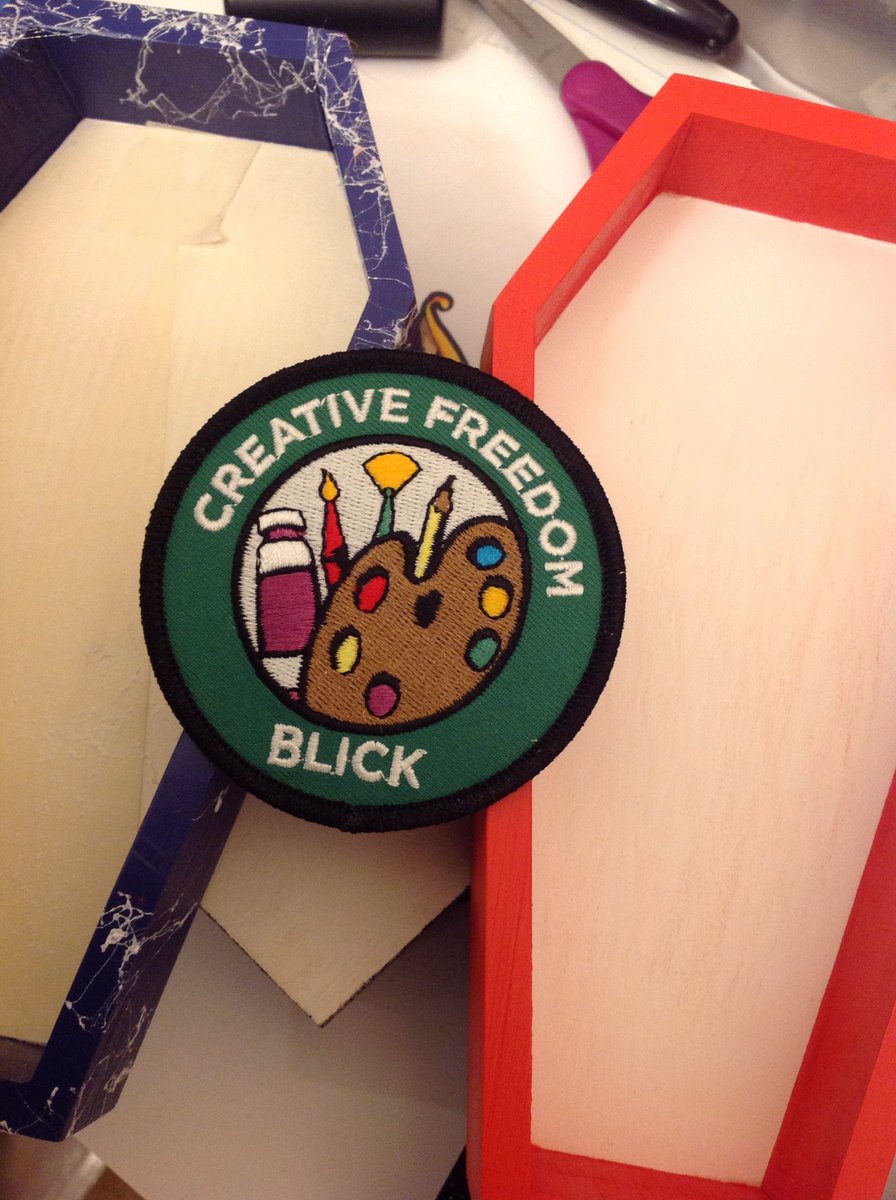 K_phillips9936's tweet photo. Needed this today. Been in a mood due to my God given talent, guess this patch says it all huh? #blicks #irononpatches #creativefreedom https://t.co/QVCTL1kHZx