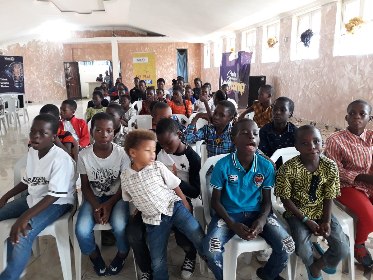 KidsInnovation1's tweet photo. It's the Demo Day for our Tech Summer School! After one month of training, learning and fun, the kids will be showing off their newly acquired skills. We thank you our friends for your support in making the Summer School a huge success! #TechSummerSchool #TheDestinyTrust https://t.co/cfwCshojQ8