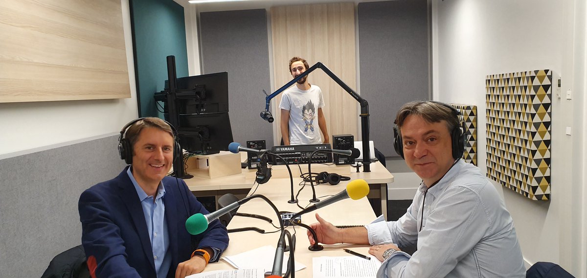 ppinault's tweet photo. Enregistrement des premiers podcasts Nouvelle Génération d'Entreprise avec @bretones @AutissierDavid par #holaspirit
Bientôt en ligne #StayTuned
#podcast #NextGenEnterprise #FutureOfWork #teal #selfmanagement #management https://t.co/bRR3D2CzJr