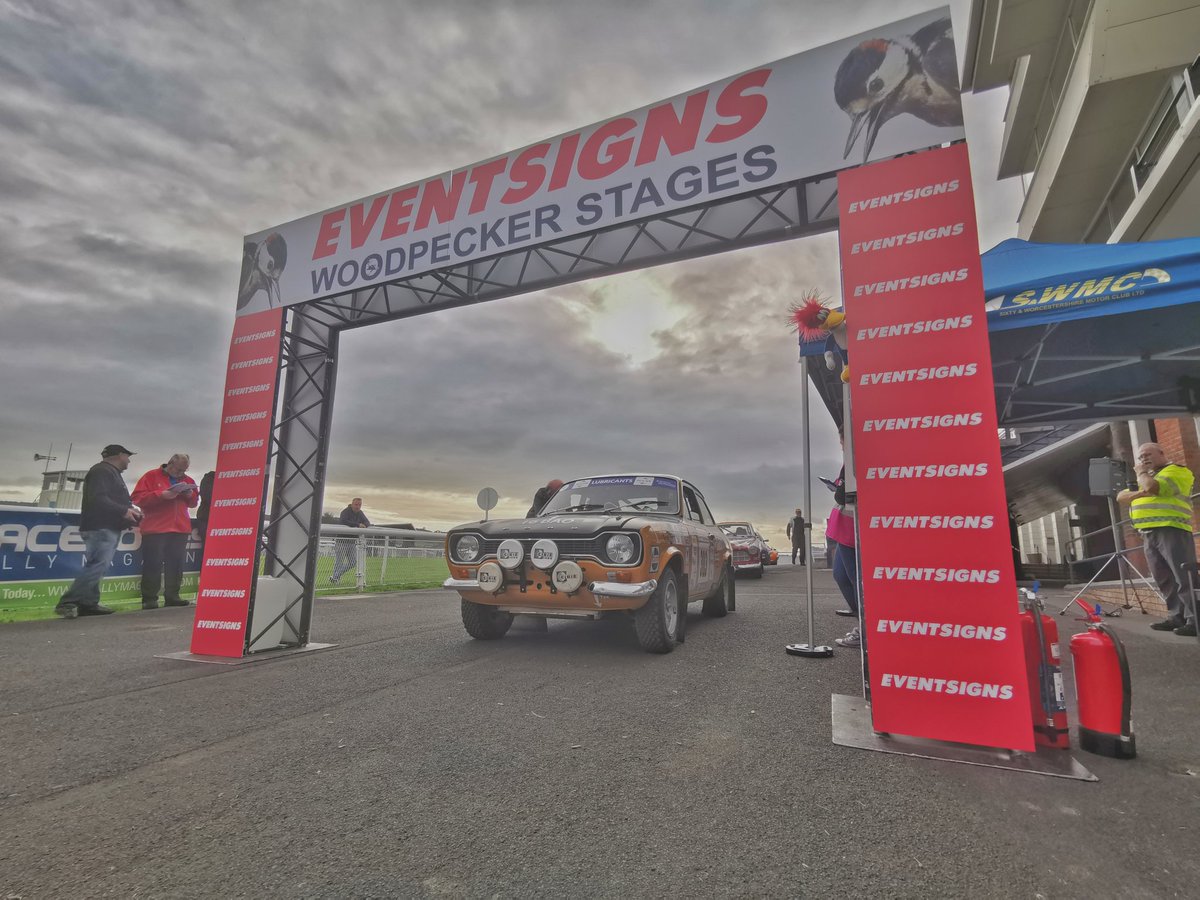 Our first <a href="/raceandrallyni/">Race and Rally</a> Rally2 Championship contenders Mal Bayliss and Siobhan Pugh leave the start of the Eventsigns <a href="/WoodpeckerRally/">Woodpecker Rally</a> 👍