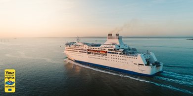 Transport_EU's tweet photo. Did you recently travel by ship? 🚢 
Was your voyage delayed ⌚or cancelled? ❌
There are #PassengerRights you can claim whether you left or arrived from/in an EU port ↔️
Know when these rules apply 👇
https://t.co/LOsMz2GAf3 https://t.co/tDbJMY3wKt