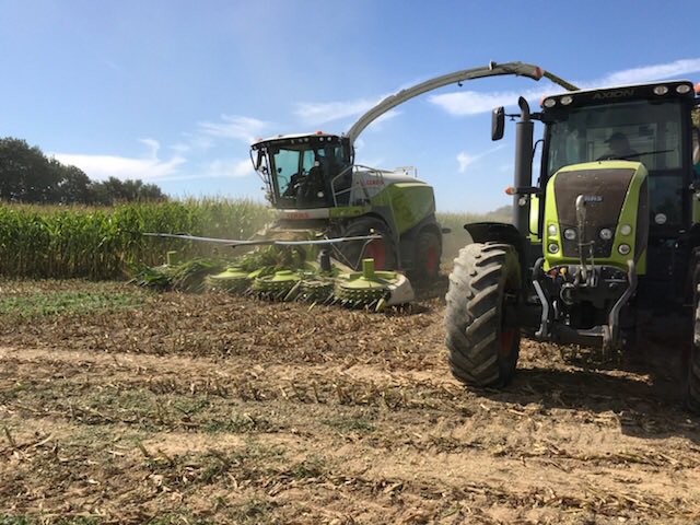 CLAASFrance's tweet photo. Top départ pour les premiers #ensilage de #maïs 
Bel exemple ici avec la #démonstration de l’une des rares #CLAAS #JAGUAR 40 000eme édition accompagnée du tout nouvel #ORBIS 750! Qualité de travail et efficience au rendez vous !
#CLAASPower #HarvestingTheFuture https://t.co/fmifZAXQsK