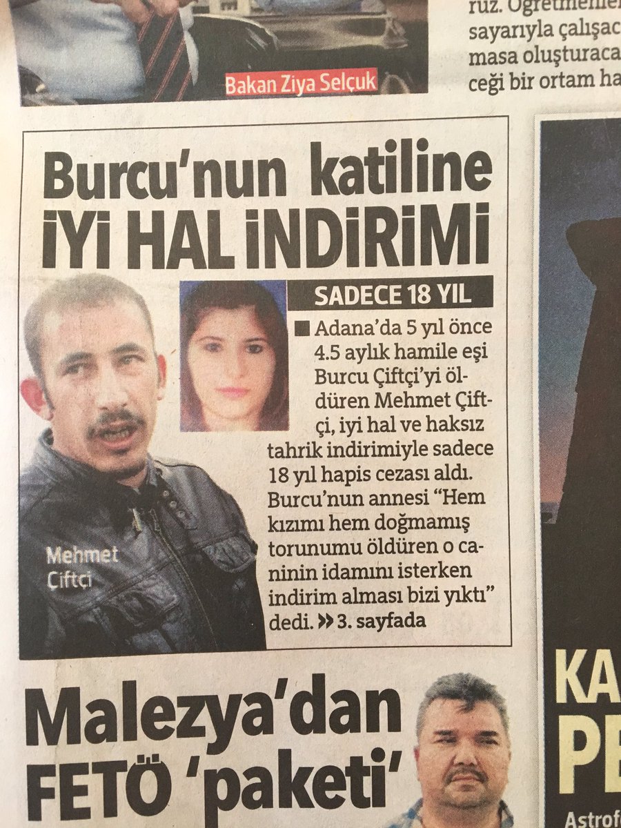 An example of the problem: a man murders his pregnant wife and gets only 18 years in jail despite killing two. He got reductions for “good behaviour” and “unjust provocation”. A reminder, Nevin Yildirim got life for murdering her rapist whose baby she was forced to have.