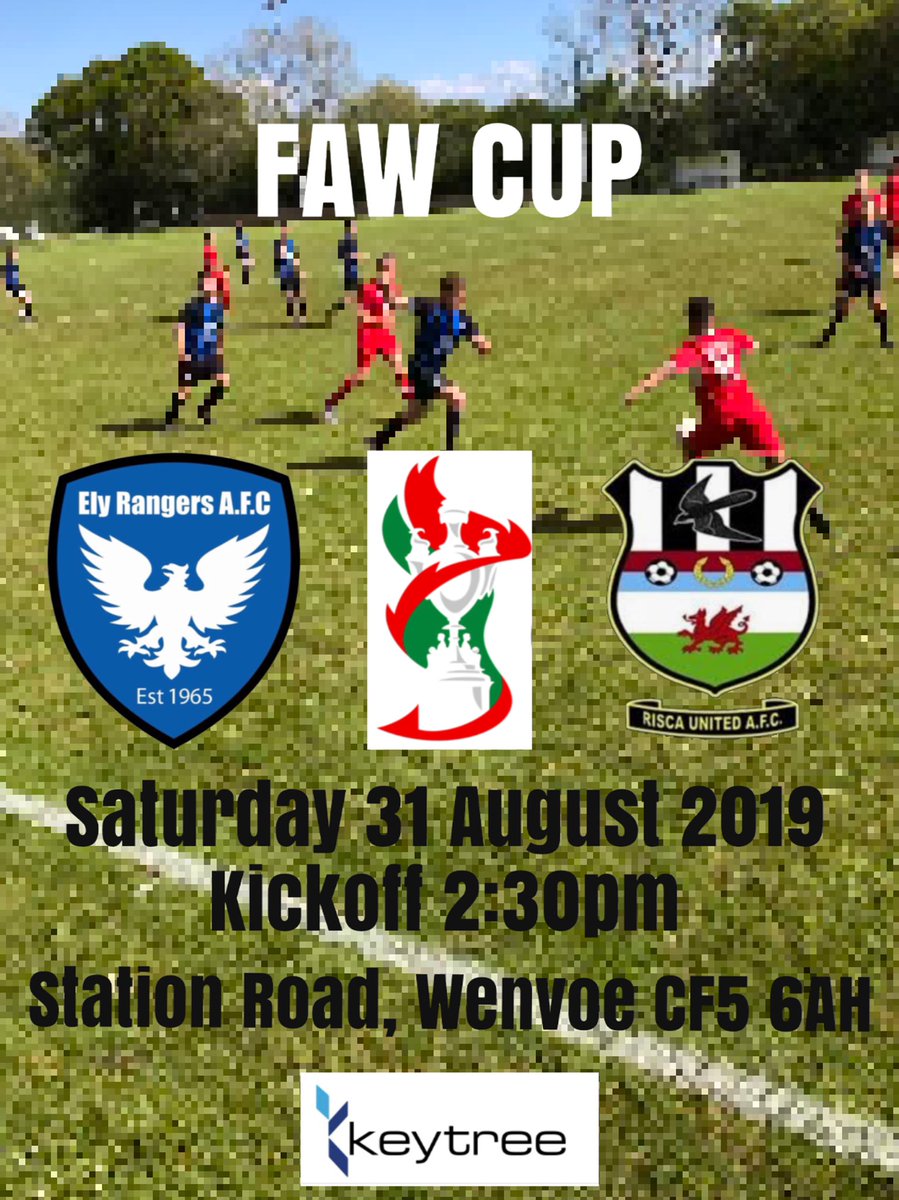 Today is our 7th game in 21 days! 

We take a rest from the <a href="/SWAllianceLge/">SW Alliance League</a> and turn our attention to our first cup game of the season #JDWelshCup

📆 31.8.19

⚽ <a href="/RiscaUtd/">Risca United AFC</a>

⏰ 2:30pm KO

🏟 Station Road, Wenvoe CF5 6AH

🏆<a href="/FAWales/">FA WALES</a> Cup qualifying rd1 

#CommunityClub #UpTheRangers