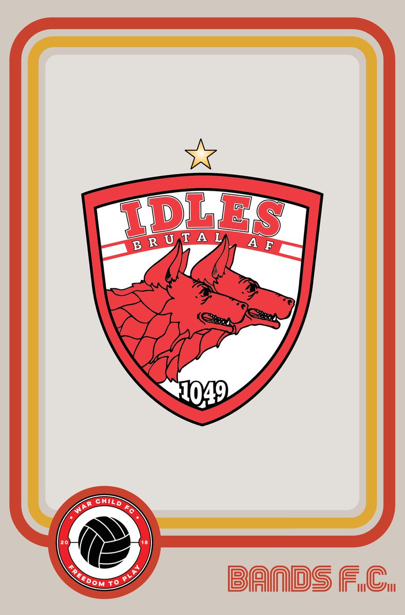 WarChildUK's tweet image. Only 20 of our @idlesband x #WarChildFC @_Bands_FC badges left....

Get quick while you still can CIA BandsFC.com/shop