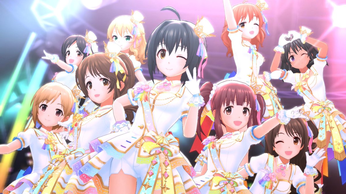 テンダー Auf Twitter デレステ 4周年曲と4周年衣装が来ましたね とりあえずいつもよく撮る5人の 美穂 藍子 智絵里 夕美 卯月 ピンキーキュートとflowery を中心に 撮ってみました