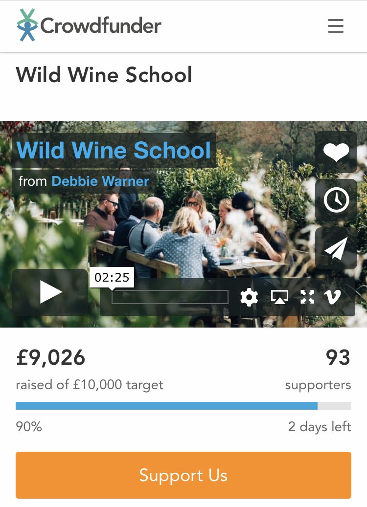 So close with just two days to go. Please share #winepeople! crowdfunder.co.uk/wild-wine-scho…