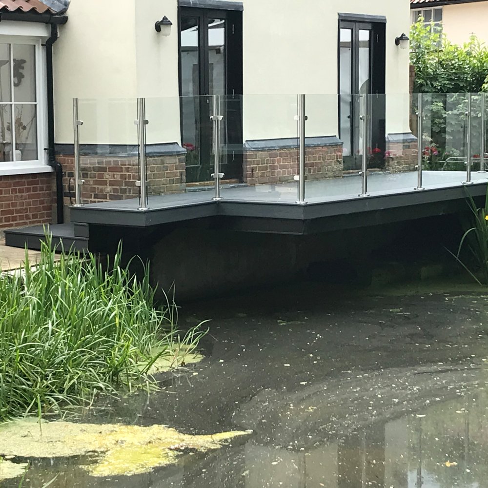 A glass balustrade balcony supplies the ultimate solution, as not only can you enjoy the beauty of your back garden but glass a balcony will stop any wild life from the water accessing the balcony which is ideal for dog owners. Learn more here - zcu.io/fW2U