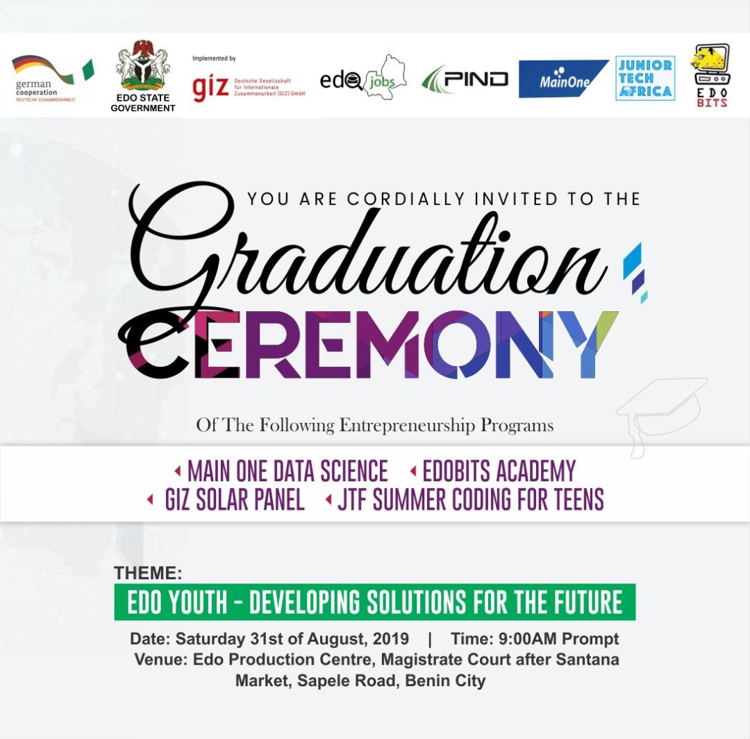 orisco_morgan's tweet photo. Congratulations to all our graduates! We know you'll do great things! #EdojobsYoungEngineerProgram https://t.co/ToaO0XADGF