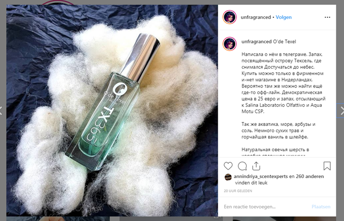odetexel's tweet photo. Dat is leuk: een review over O'de Texel in het Russisch. Volgens de vertaalsite is het een positieve beoordeling 😀
#Texel #fragrance #parfum https://t.co/sUkmP3yot4