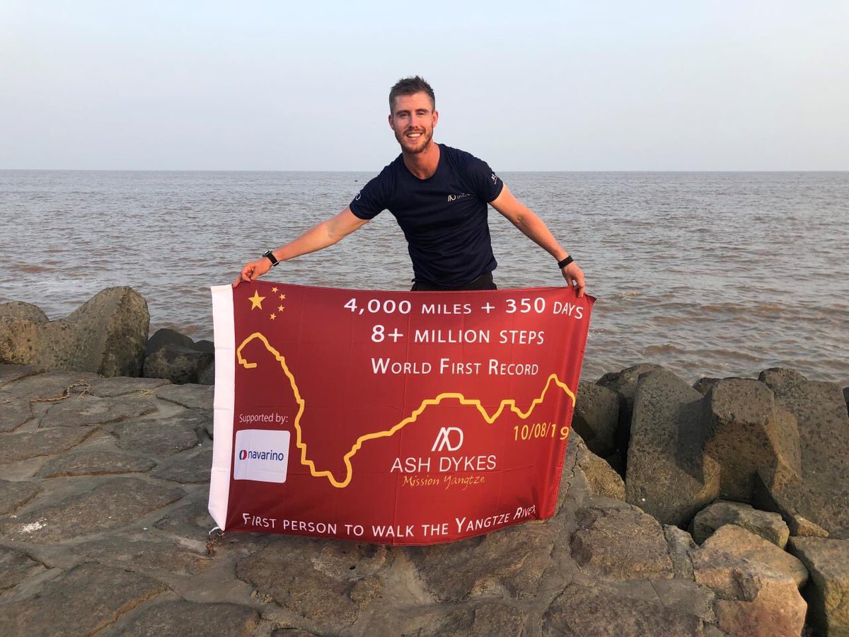 navarino_tech's tweet photo. Navarino is extremely proud of explorer Ash Dykes as he completes his challenge to become the first man to walk the length of the Yangtze river! Well done Ash, we look forwards to hearing about your next challenge! #missionyangtze #isatphone #inmarsat #worldrecord https://t.co/K7oWmZ3Mnf