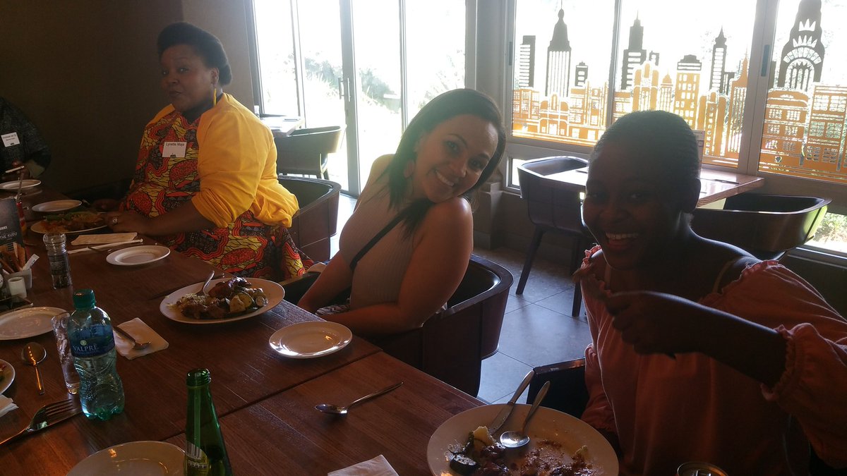 safricamomblogs's tweet photo. Eating lunch at the #jozimeetup @TinGooseJHB @AviatorHotelJHB  @BullionPR @kanyadzo @lynmaja https://t.co/C8Xc0s3oaq