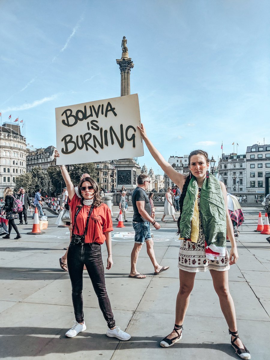 Bru_BcM's tweet photo. If the can't hear the screams of the amazon and Chiquitania.
They can hear OURS!
#SOSBolivia
#SOSChiquitania
#sosamazonia
#nationaldisasternow
#london
From London all our support to Bolivia https://t.co/mRBAHKJmQr