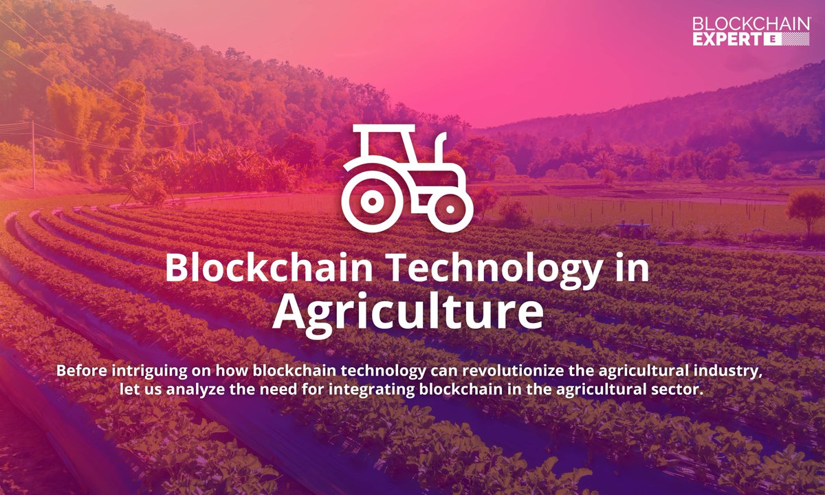 Blockchain Technology in Agriculture Industry🌱 Before intriguing on how #blockchaintechnology can revolutionize the #agriculture industry, let us analyze the need for integrating #blockchain in the #agricultural sector. Read Now: bit.ly/blockchain-in-…