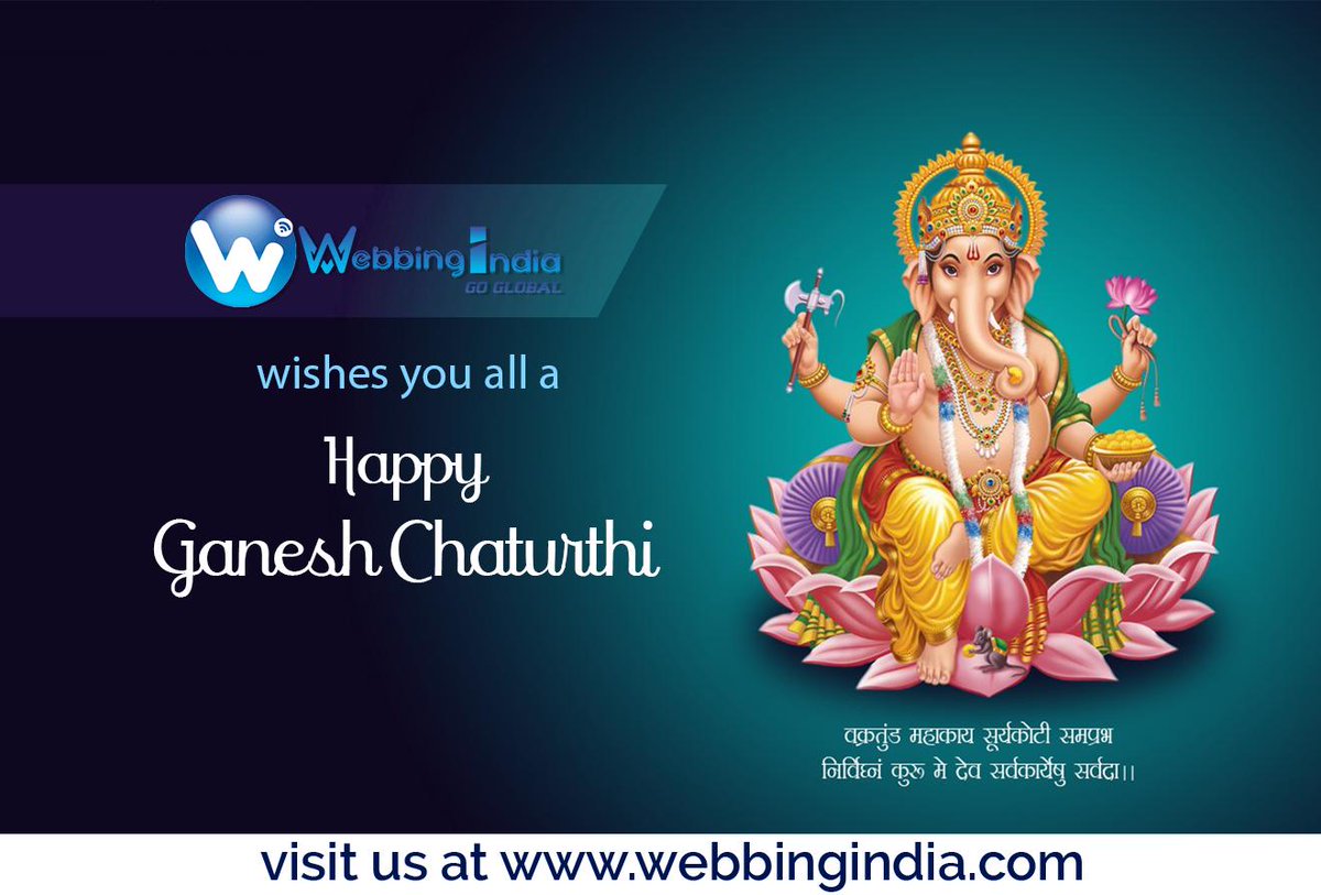 webbingindia's tweet photo. Wishing you lots of happiness on Ganesh Chaturthi. May the Lord bring more prosperity your way.

    Happy Ganesh Chaturthi!

  #ganesha, #ganeshchaturthi, #lordganesha

  https://t.co/BeNxgRLlRu https://t.co/gEBQ4OMUSU