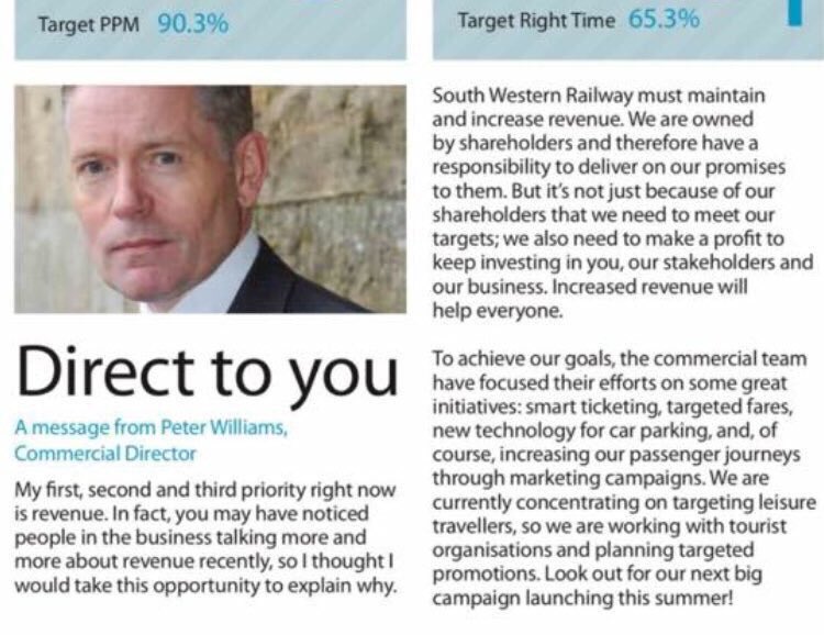 trainpocalypse's tweet photo. @SW_Failways @swtrains_watch @SW_Railway @chhcalling @CommonsTrans @TransportFocus “My first second and third priority to you right now is revenue.”—@SW_Railway https://t.co/Tj7VOjl8Wc