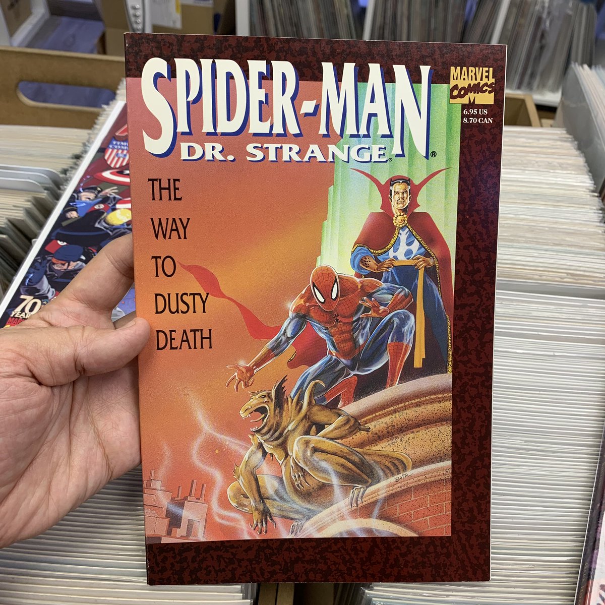 radar_comics's tweet photo. En la tienda: Spider-Man Dr. Strange The Way to Dusty Death GN (Marvel, 1992) 
https://t.co/zSREMWfPVv
#RadarComics #Comics #Malasaña #SpiderMan #DrStrange #DoctorSrange #RoyThomas #GerryConway #MichaelBair #MarkBeachum #MarkTexeira #DeathDimension #Marvel https://t.co/mO9yLMngqY