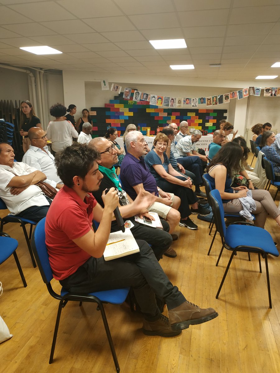 LauTapiaM's tweet photo. Journée Internationale des victimes de disparitions forcées, organisé par #FEMED et #AmnestyInternationalFrance. Avec des experts Emmanuel Decaux, @g_garrigos, Gilles Manceron et Miguel Benasayag. Sur la #mémoire des disparus qui ont un nom et une histoire à ne jamais oublier. https://t.co/J39RasPxki