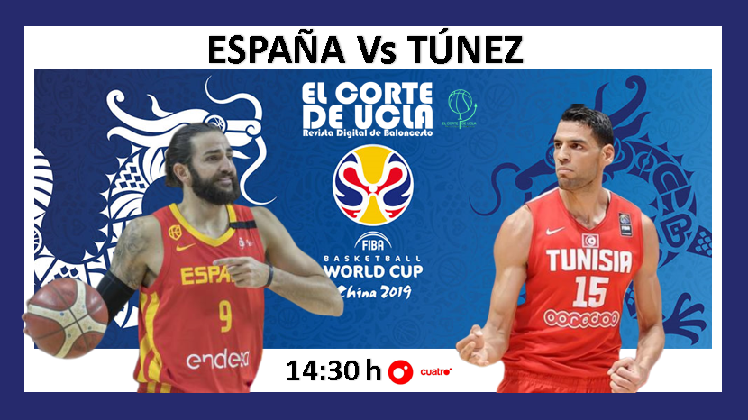 ElCorteDeUCLA's tweet photo. Comienza el Mundial para la selección española.

🇪🇸🆚🇹🇳

A las 14:30 en Cuatro.

#Baloncesto🏀 https://t.co/q9LY30xR1a