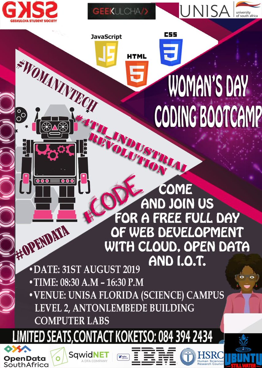 CodeUnite's tweet image. Attending the #CodingBootcamp hosted by @GkssUnisa