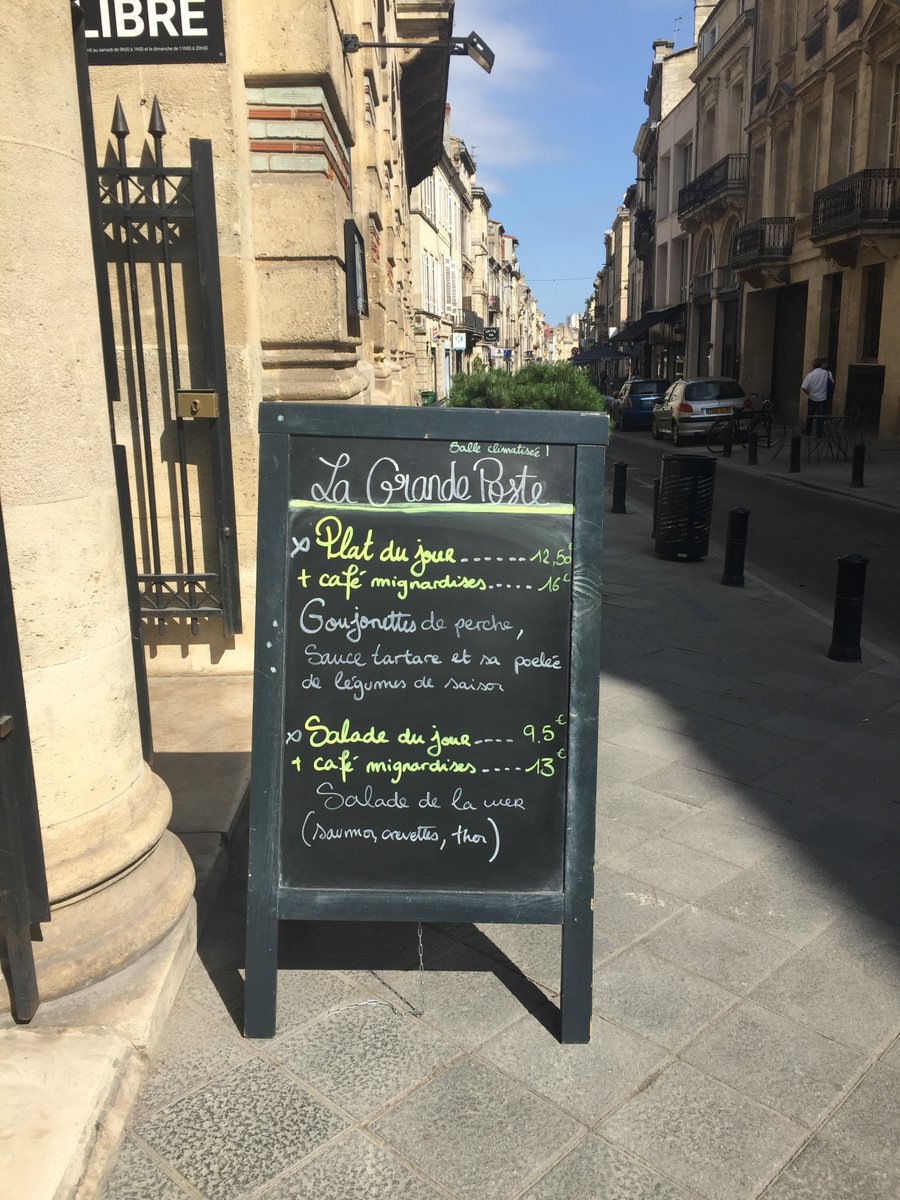 PosteGrande's tweet image. Venez déguster notre plat ou salade du jour ! ☀️☀️
Réservations : 05.56.01.53.90