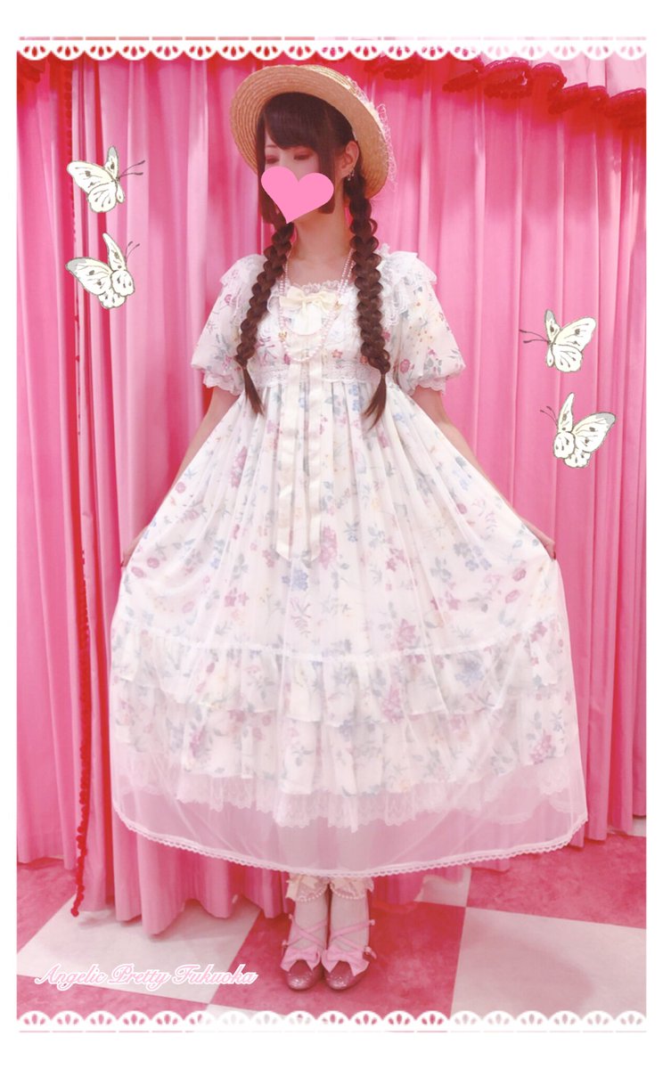 Angelic Pretty福岡店 ワンピースのシロを着てみました ネグリジェっぽいデザインで可愛いです まだまだ暑い日があると思うのでストローハットを合わせるのもおすすめですよ 着丈 スタッフ身長163cm ワンピース 外側約1 内側約109 Angelic Pretty福岡店 ワンピースのシロを着てみました ネグリジェっぽいデザインで可愛いです まだまだ暑い日があると思うのでストローハットを合わせるのもおすすめですよ 着丈 スタッフ身長163cm ワンピース 外側約1 内側約109