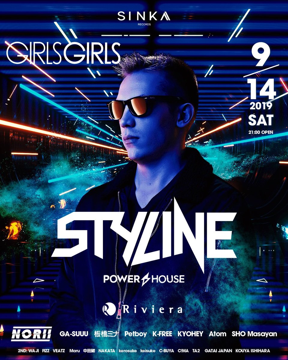 CiMA_HelloDC's tweet photo. 【情報解禁!】
9月の #ガルガル はSP Guestに #Styline
9月の連休スタートは是非Rivieraから!! https://t.co/ybnV7SwwgA