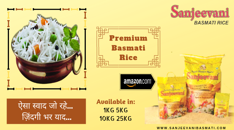 sbasmatirice's tweet photo. The Popular Sanjeevani Premium Basmati Rice Also Available on Amazon INDIA.

Amazon Link: https://t.co/8RsrGIqCmf
Our Website: https://t.co/GJPrMPOFc7

#SanjeevaniBasmati #PureBasmati #PopularBasmatiRice #BrownBasmatiRice #Amazonindia #HealthyRice #PremiumRice #LongGrainRice https://t.co/PuDObxwArT