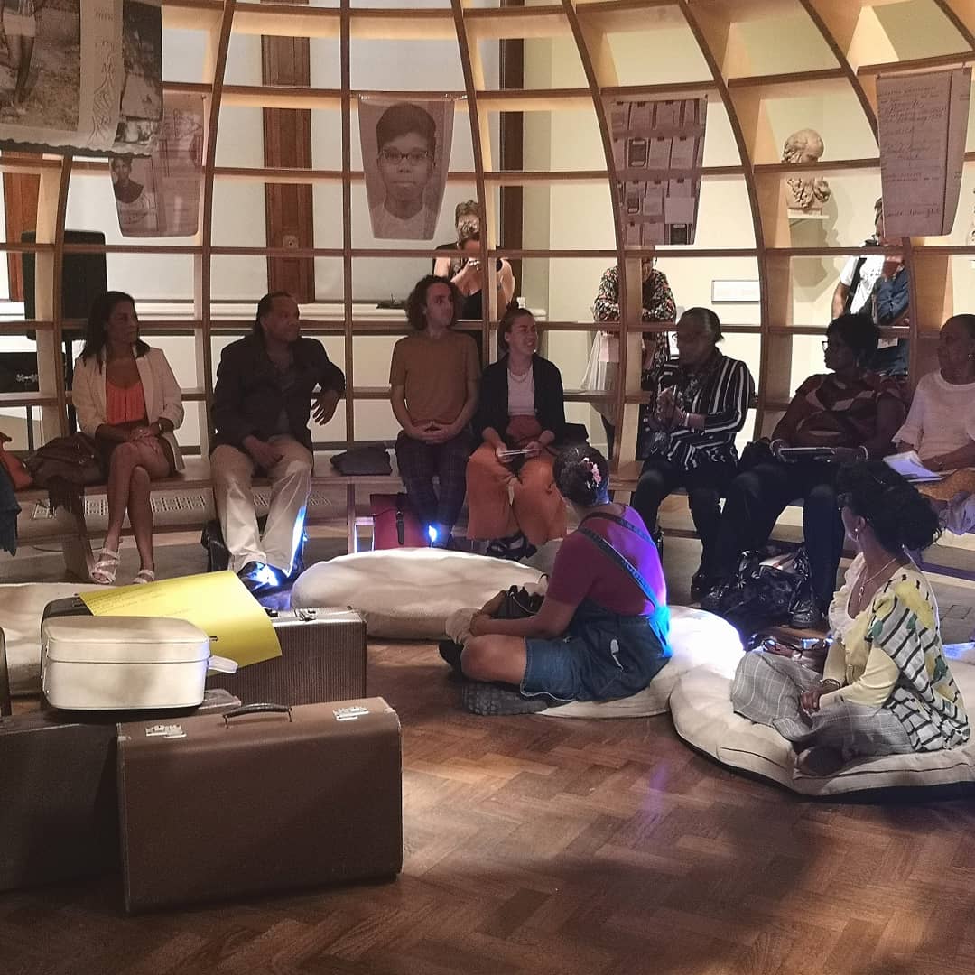 RedRubyEvents's tweet photo. A great night #fridaylate @V_and_A seeing extracts from @EvewrightStudio Caribbean Takeaway Takeover listening to #windrush generation #stories and seeing #photography https://t.co/gr30RNEVkg