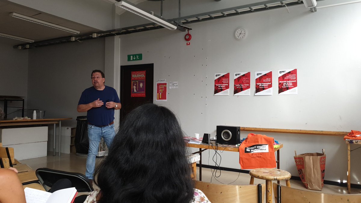 Only 30% of Swedish workers are in a union. Talk by the Trade Union Center for Undocumented Persons/Fackligt center för papperslösa. mapsofsolidarity.com #mapsofsolidarity  @ourSIPTU #UNION