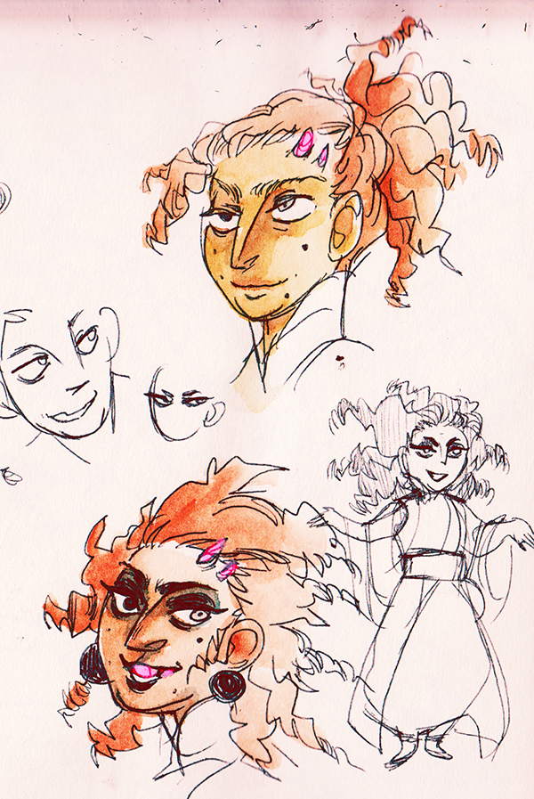 a wild magic sorcerer who got his uncontrollable magic by selling his kidney and getting human experimented on and got pushed only slightly more towards powerhungry megalomania, identity theft, and gay revolution. im rolling all his spells