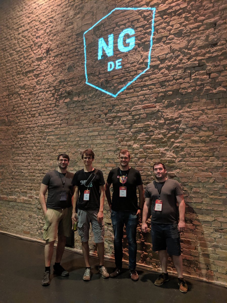 <a href="/NgStuttgart/">Angular Stuttgart</a> bringing the community together at #ngde2019 with <a href="/pirminmehr/">Pirmin Rehm</a> and @twittwer_eu. Special thanks to <a href="/MartinaKraus11/">Not existing anymore</a>