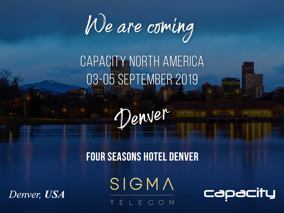 sigma_telecom's tweet photo. Coming up next: #CapacityNorthAmerica! 🎉
Want to meet up with Sigma Team? See you in Denver on September 3-5th! 👋🏼
#Denver #USA #Conference #Carriers #telecom #VoIP #capacityevents https://t.co/l5IzWCM3Y8