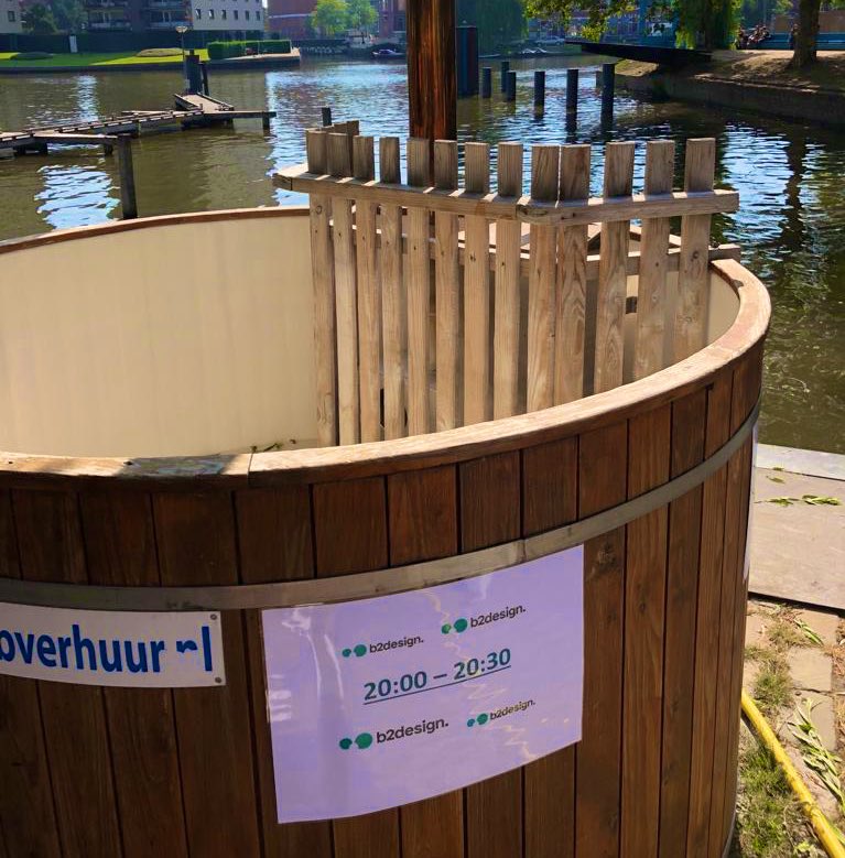 De hottub aan de Oosterhaven staat klaar. Tot straks! 👌 <a href="/GroSwiCha/">050 SwimChallenge</a> <a href="/B2DesignNL/">B2Design BV</a>