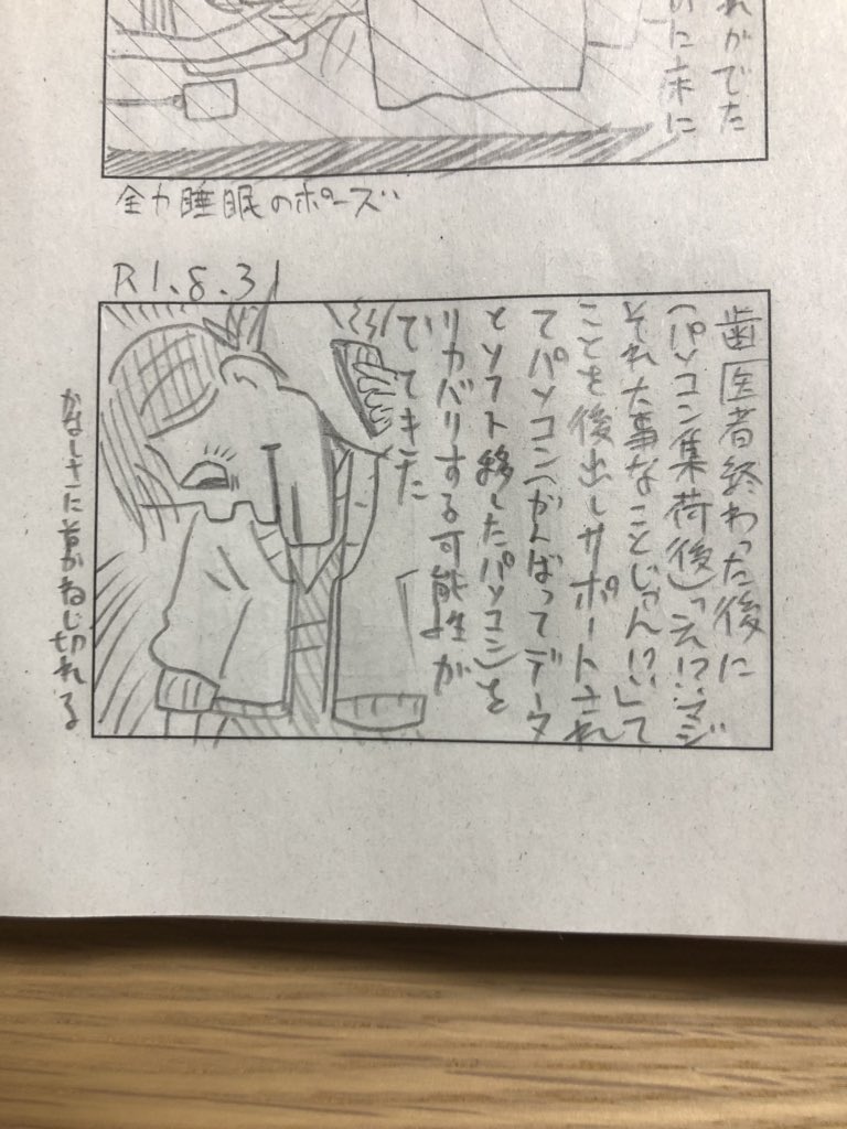 ここ数日の散々なパソコン関係の絵日記です。 