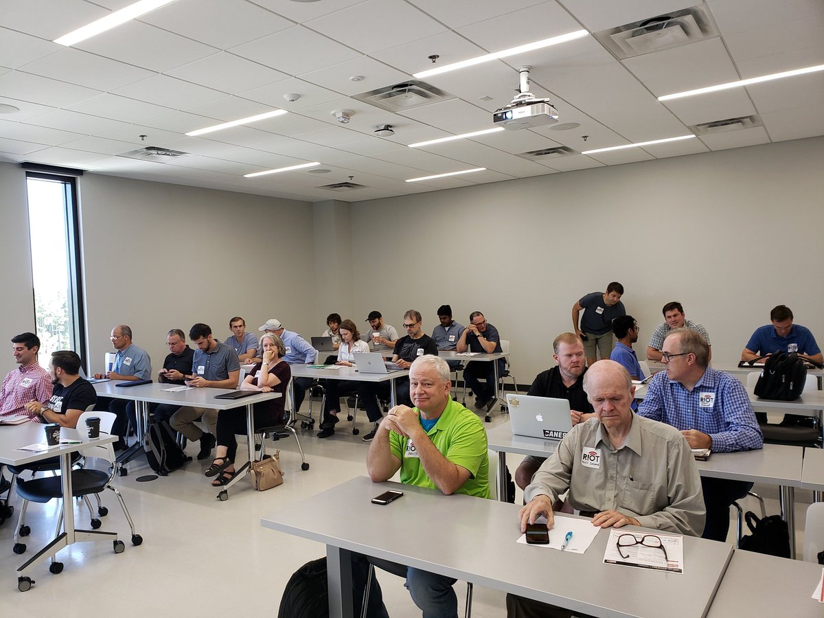 LogicalDan's tweet photo. I had an awesome time presenting at @NCRIoT Developer Day on @particle, #OpenThread, #AzureSphere, and other #OpenSource technology fueling the #IoT revolution!  Awesome conference and a great day!! https://t.co/3oK6gahIKF